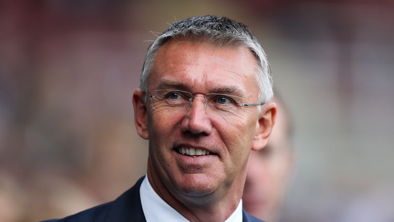 READING, ENGLAND - OCTOBER 25:  Reading manager Nigel Adkins looks on prior to the Sky Bet Championship match between Reading and Blackpool at Madejski Sta