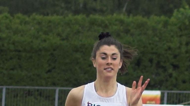 Olivia Breen: Flying at the Bedford International Games despite the conditions