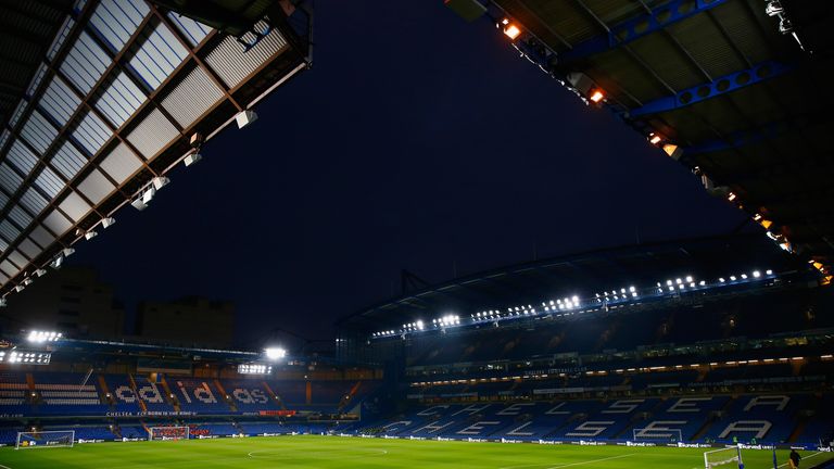 A general view inside the ground prior to the Barclays Premier League match between Chelsea and Everton at Stamford Bridge on 11 February, 2015