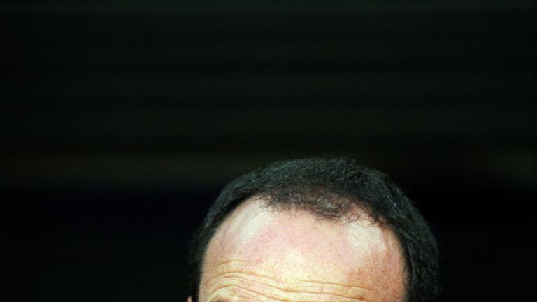 14 Oct 2001:  Portrait of Valencia coach Rafael Benitez during the Spanish Primera Liga match against Barcelona played at the Nou Camp