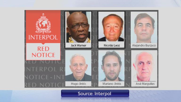Interpol has released a list of men they are looking for