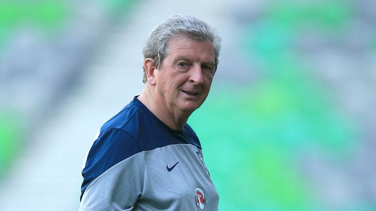 England manager Roy Hodgson during a training session ahead of the UEFA European Championship Qualifying game at the Stozice Stadium, Slovenia. PRESS ASSOC