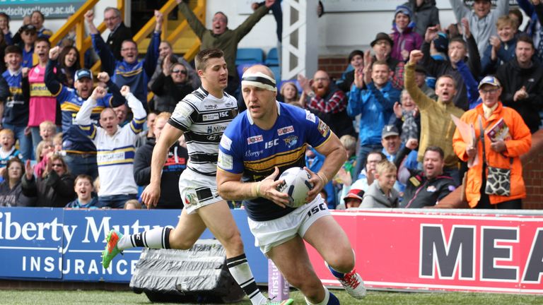 Carl Ablett Leeds Rhinos try v Hull FC