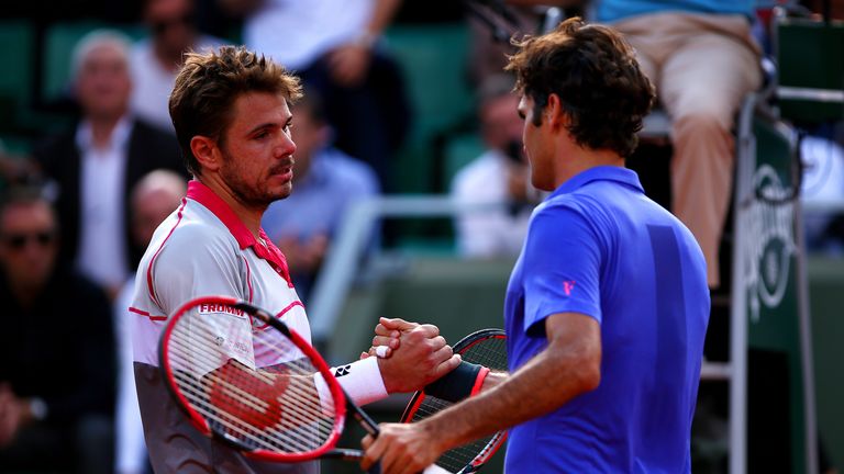 Stanislas Wawrinka, Roger Federer 