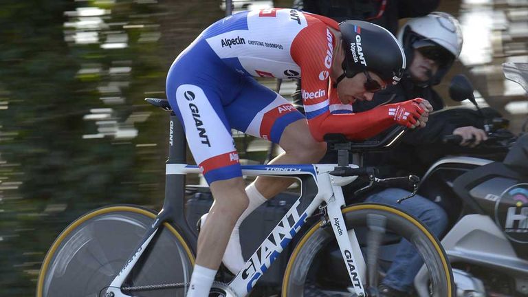 Tom Dumoulin of Giant-Alpecin during the time-trial at Paris-Nice