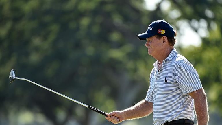 Tom Watson during round two of the U.S. Senior Open Championship.