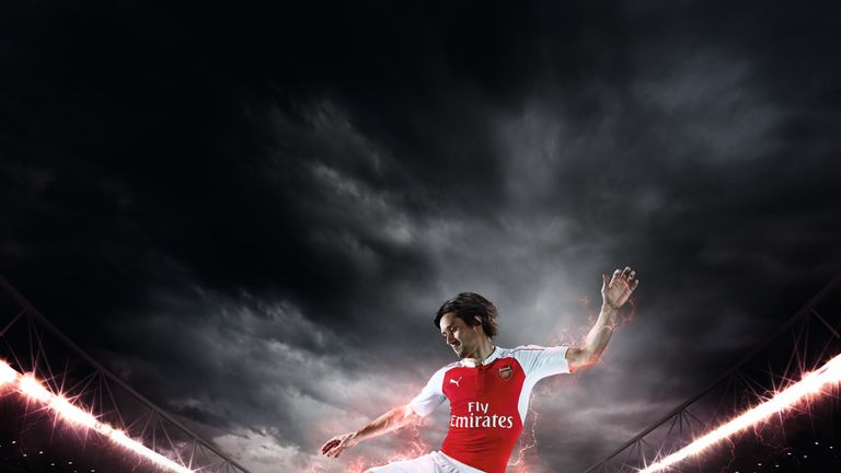 Tomas Rosicky Arsenal 2015/16 kit launch