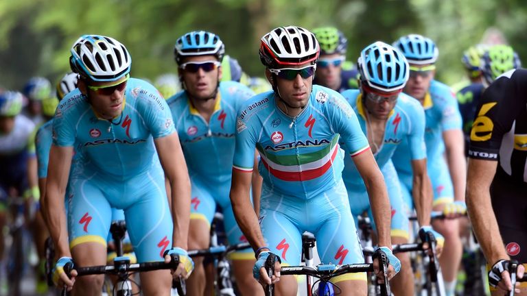 Vincenzo Nibali on stage two of the 2015 Dauphine-LIbere