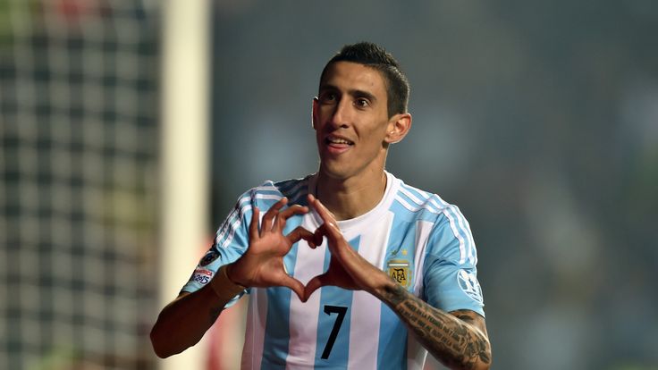 Angel Di Maria: Scored twice for Argentina against Paraguay