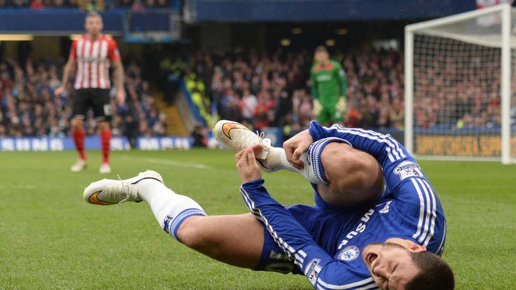Chelsea's Eden Hazard was the Premier League's most fouled player last season