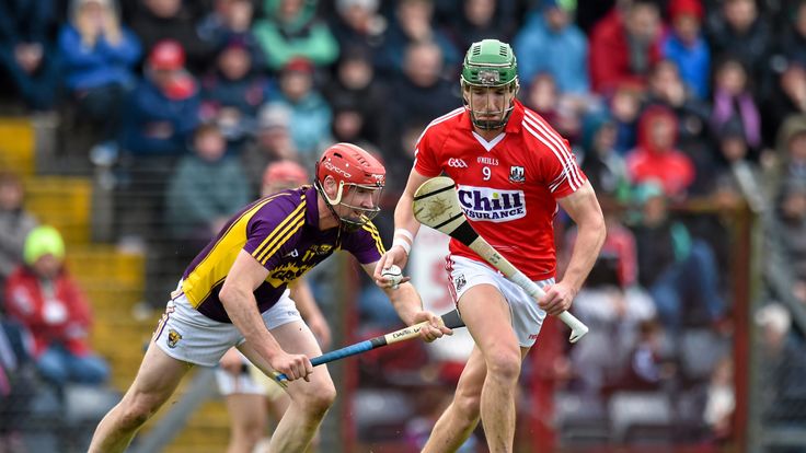 Aidan Walsh in action against Daithí Waters during Cork's National League quarter-final win over Wexford