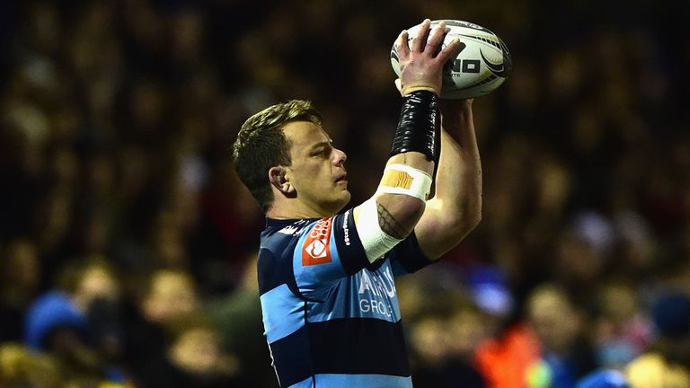 Cardiff Blues hooker Matthew Rees. Photo by Stu Forster/Getty Images