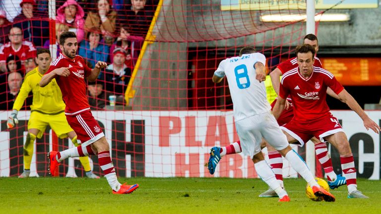 Zoran Kvrzic put Rijeka 2-0 up at Pittodrie but Aberdeen came back to draw and ensure they advanced to the next round