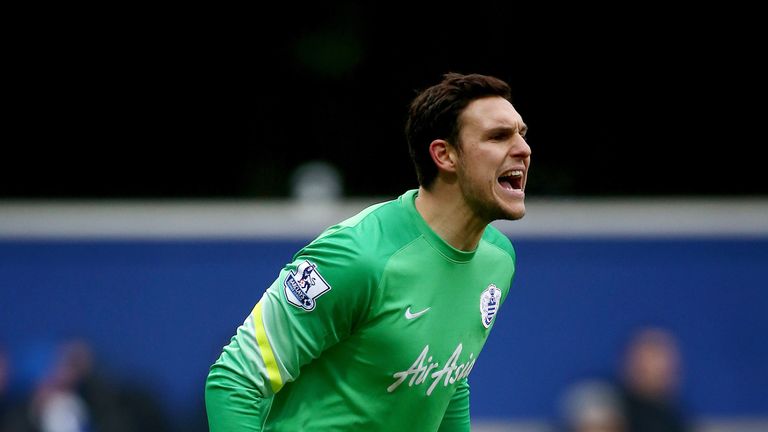 Alex McCarthy of QPR in action during the FA Cup Third Round match between Queens Park Rangers and Sheffield United at Loftus Road
