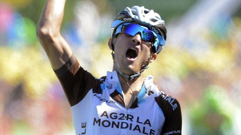 Alexis Vuillermoz won stage eight of the Tour de France