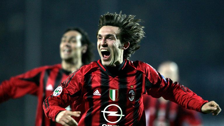 Pirlo spent 10 years at AC Milan before moving to Juventus