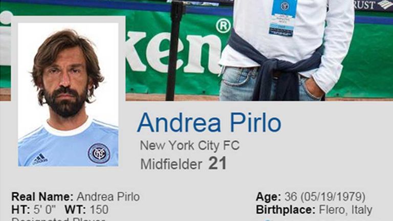 Andrea Pirlo New York City FC profile