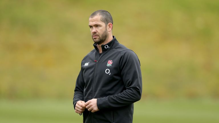Andy Farrell: The England backs coach is very pleased with the squad's efforts. 