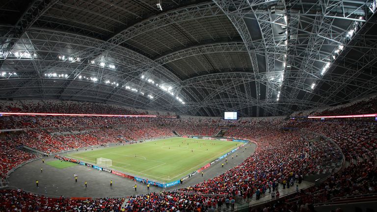 The Singapore National Stadium hosted two games in a row