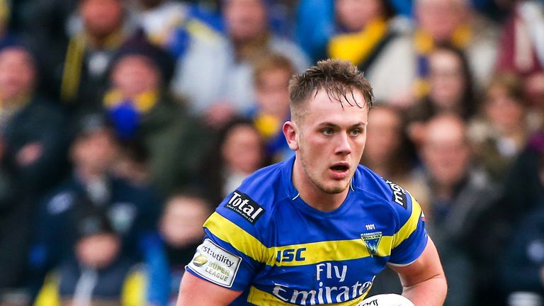 Warrington's Ben Currie in action.