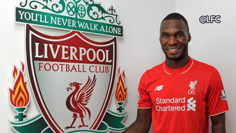 Benteke signs for Liverpool (picture courtesy of Liverpool FC)