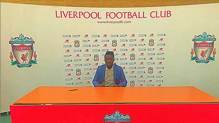 Bobby Adekanye confirmed his move to Liverpool with a picture on his Instagram account