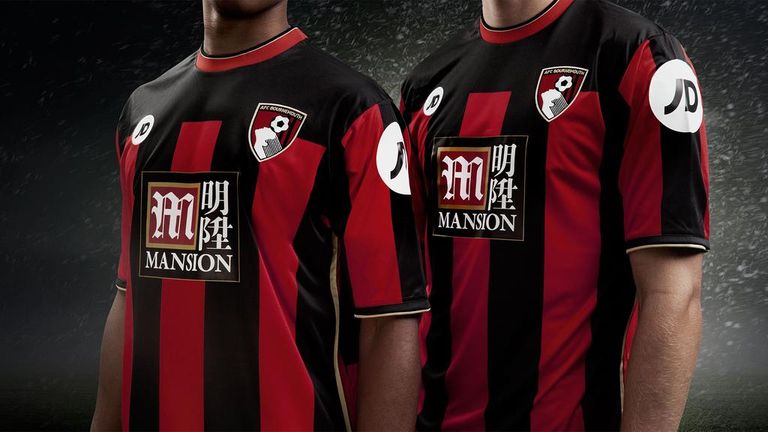 Bournemouth's first Premier League kit has been made by JD