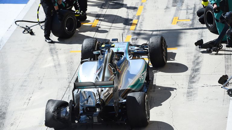 Nico Rosberg  suffered a late race puncture
