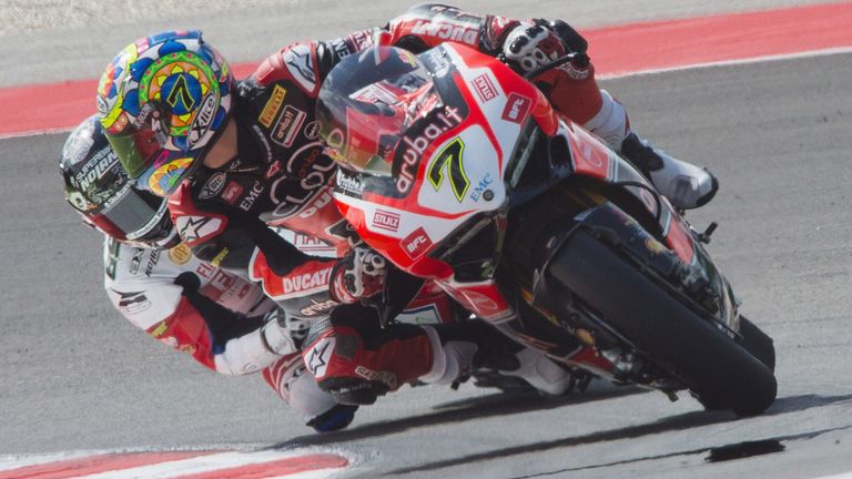 Chaz Davies: Won both WSB races at Laguna Seca