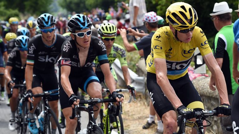 Chris Froome on stage 15 of the 2015 Tour de France