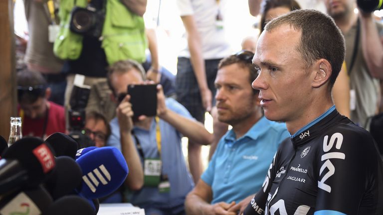 Chris Froome press conference on second rest day of Tour de France 2015