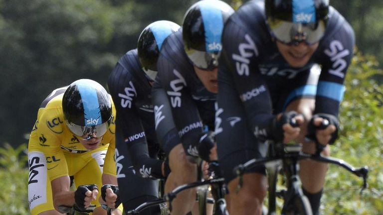 Chris Froome, Team Sky, Tour de France 2015, stage nine team time trial