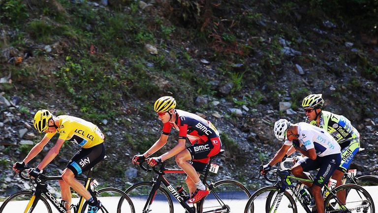 Chris Froome, Tejay van Garderen, Nairo Quintana, Alberto Contador, Tour de France, stage 10