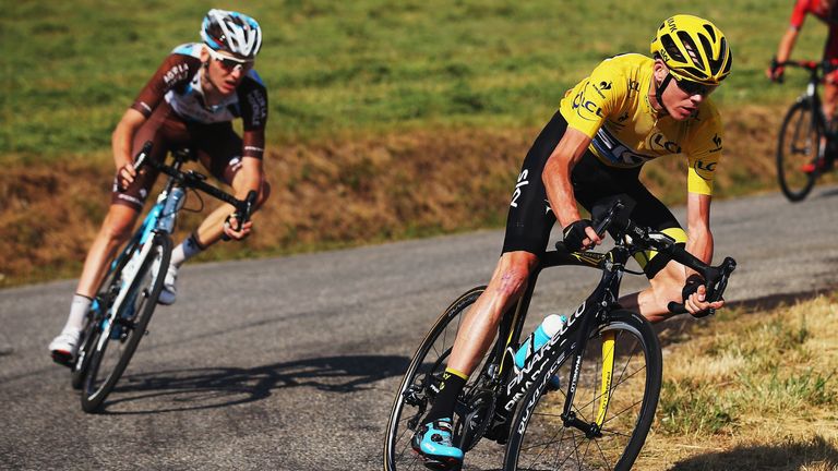 Chris Froome of Great Britain and Team Sky in action during the sixteenth stage of the 2015 Tour de France, a 201km stag