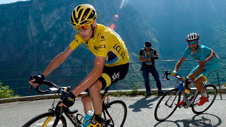Chris Froome on stage 18 of the 2015 Tour de France