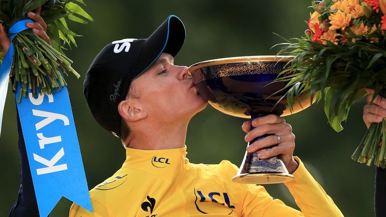 Chris Froome, Tour de France, stage 21, Paris, podium, Champs-Elysees