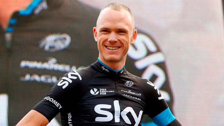 Chris Froome during the Team Presentation of the 2015 Tour de France