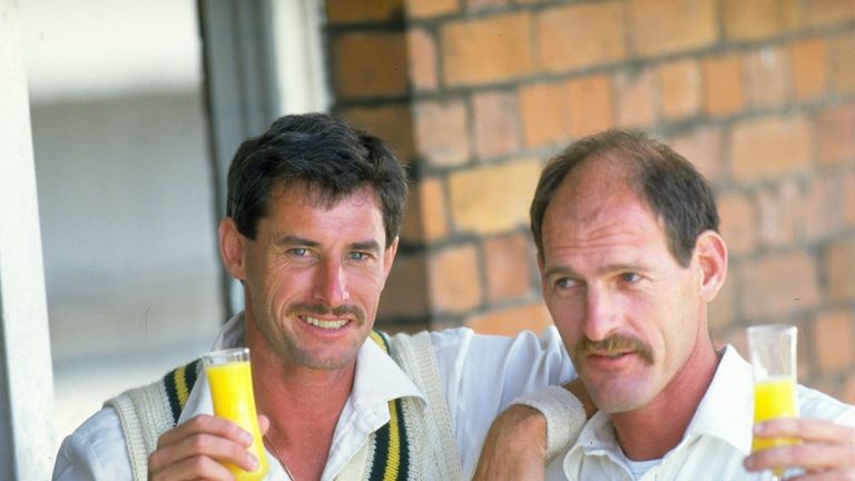 Clive Rice and Richard Hadlee (left) 