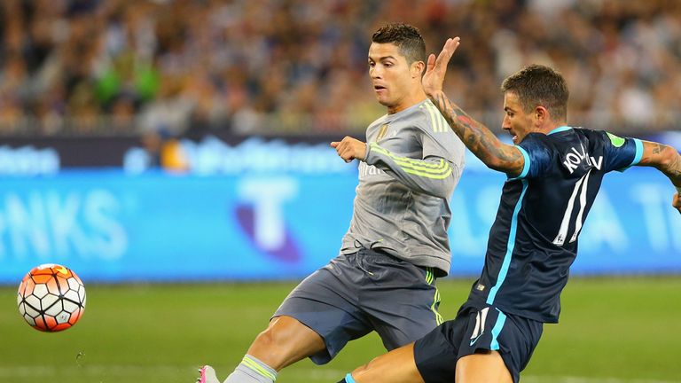 Cristiano Ronaldo scores for Real Madrid against Manchester City