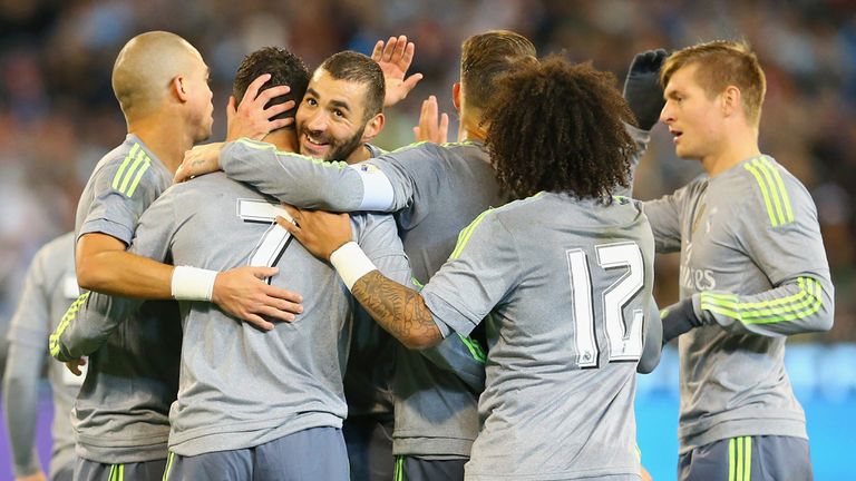 Cristiano Ronaldo and Real Madrid celebrate