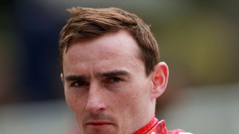 Jockey Daniel Tudhope during bet365 Friday at Sandown Racecourse, Surrey.