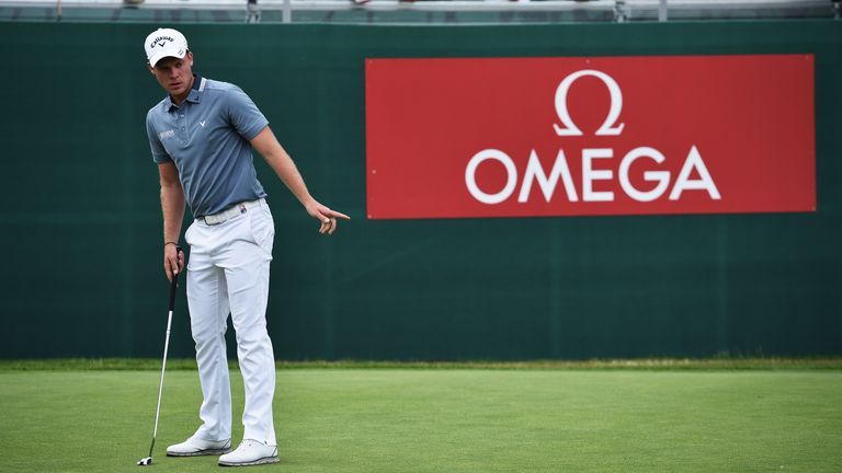 CRANS-MONTANA, SWITZERLAND - JULY 24:  Danny Willett of England gestures during the second round of the Omega European Masters at Crans-sur-Sierre Golf Clu