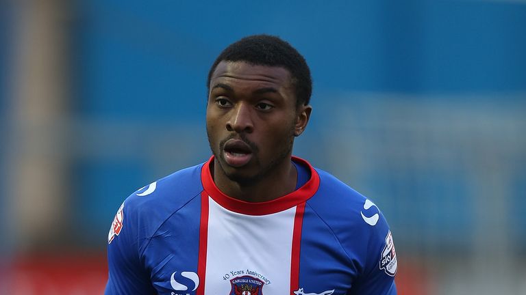 CARLISLE, ENGLAND - DECEMBER 20:  David Amoo of Carlisle United in action during the Sky Bet League Two match between Carlisle United and Northampton Town 
