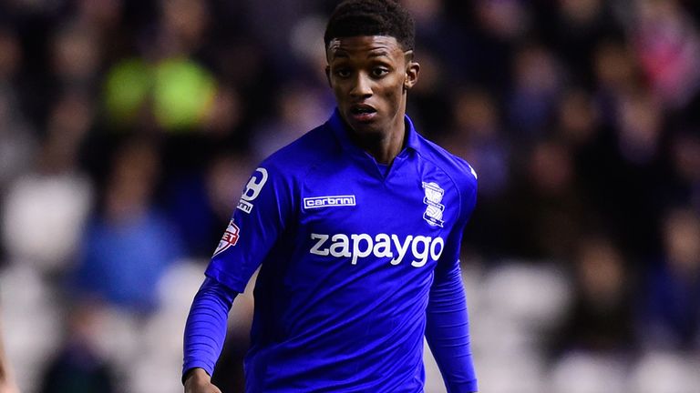 BIRMINGHAM, ENGLAND - FEBRUARY 18:  Birmingham forward Demarai Gray in action during the Sky Bet Championship match between Birmingham City and Middlesbrou