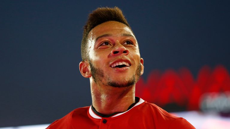 Memphis Depay: Delighted with his first United goal