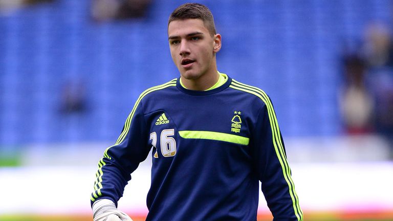 Goalkeeper Dimitar Evtimov, Nottingham Forest.