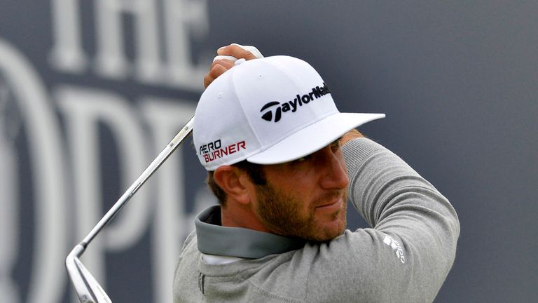 USA Dustin Johnson during day one of The Open Championship 2015 at St Andrews, Fife.