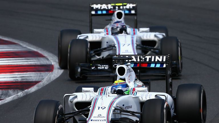 Williams team-mates Felipe Massa and Valtteri Bottas