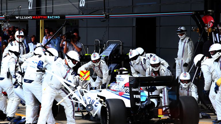 Williams pit stop strategy came under scrutiny 