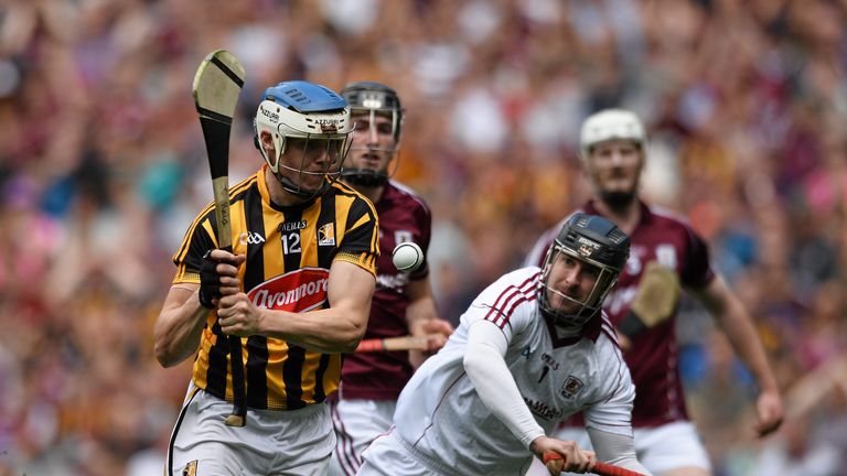 TJ Reid, beats Colm Callanan to score Kilkenny's first goal